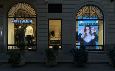 Zadig&Voltaire – 6 écrans vitrine en Europe