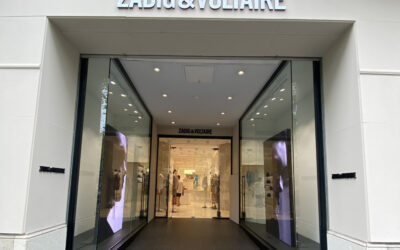 Zadig&Voltaire – 2 écrans LED vitrine à Barcelone